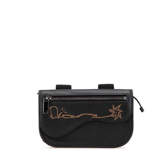 Dior Saddle Leather Pouch CACTUS Body JACK Arm Bag Black - Picture 1 of 8